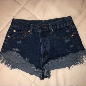 Signature 8 Cutoff Denim Shorts